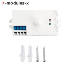DC12-24V AC110-240V 5.8GHz Microwave Radar Sensor Body Motion HF Detector Switch