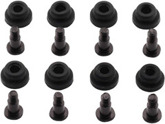 ZRM&E 8Pcs 10Mm Hard Disk Drive Screws and Shock Absorption Rubber Washer Kit PC