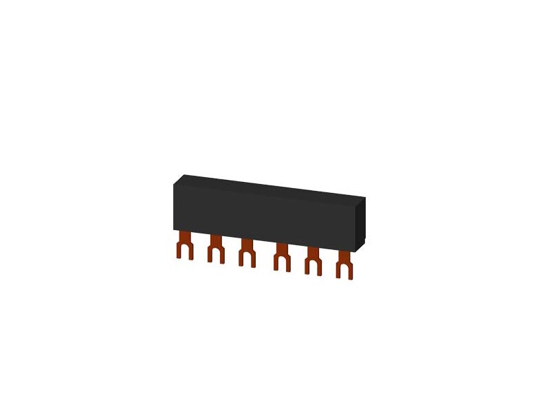 3RV1915-1AB, Siemens, 3-phase busbars Modular spacing 45 mm for 2 switches
