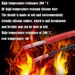 Silicone Cable Silicone Strand High Flex Wire 6KV 14~22AGW Tinned Copper Wire