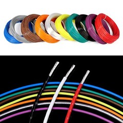 PTFE Cable Wire Flexible Tinned Copper Stranded 7 9 11 13 14 16 18 19 20~ 25 AWG