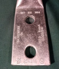 Burndy YA382NFXB Two Hole Hylug Flex Conductor – NEW