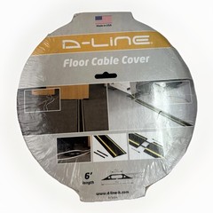 D-Line 6ft Floor Cord Cover Made in USA Linkable Cable Protector Heavy Duty NIP!