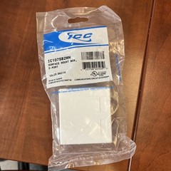 (60 count) ICC SURFACE-2WH IC107SB2WH – SURFACE BOX 2PT WHITE