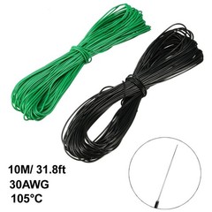 2 Pcs Wrapping Wire Tin Plated Copper Wire P/N DM-30-1000 30 AWG 10M Long