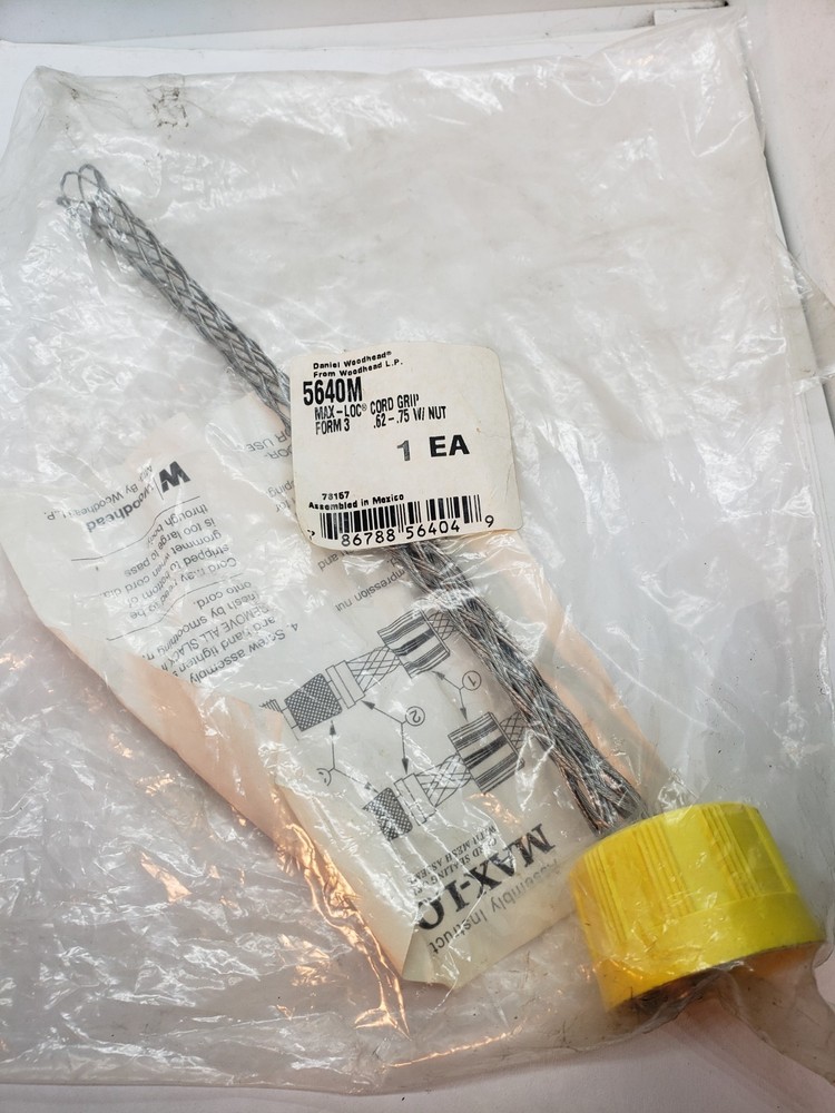 DANIEL WOODHEAD 5640M FORM 3 CORD GRIP MAX-LOC NNB