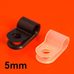 High Quality Black & White Nylon Plastic P Clips – Fasteners for Cable & Tubing