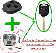 Replacement Keyless Entry Remote Key Fob Case with 3 Buttons for Color: 1 Pink