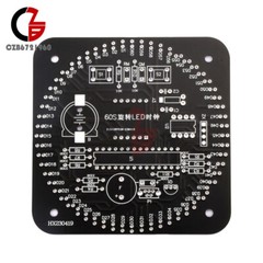 DIY DS1302 DC5V Rotating LED Electronic Digital Clock Learning Board With Shell