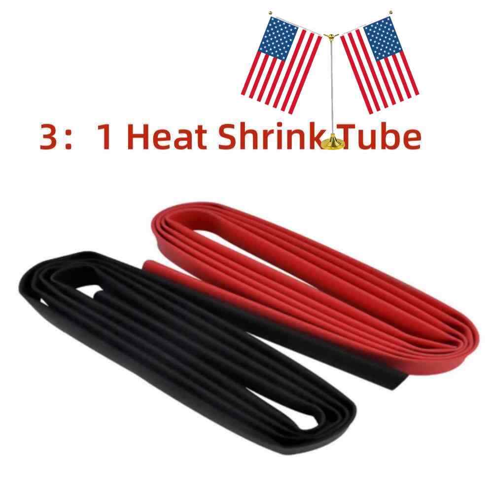 1/4″ 3/4″ 3/8″ 1/2″ 3:1 Heat Shrink Tubing Adhesive lined/Electrical wire sleeve
