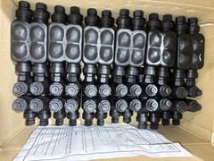 Case of 12 Piranha PHMS4-6-4/0 B Power Distribution Block 4 Port 6 Stud 1/0 AWG