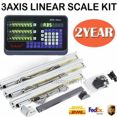 3pc Linear Scale 50-1000mm + DRO 3 Axis Digital Readout Display full Kit Milling