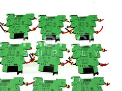 (Lot of 15) Phoenix Contact PLC-BPT-5DC/1/ACT Relay Socket Base with WARRANTY