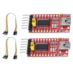2x FT232RL 3.3V 5.5V FTDI USB to TTL Serial Adapter For Arduino Mini Port /Cable