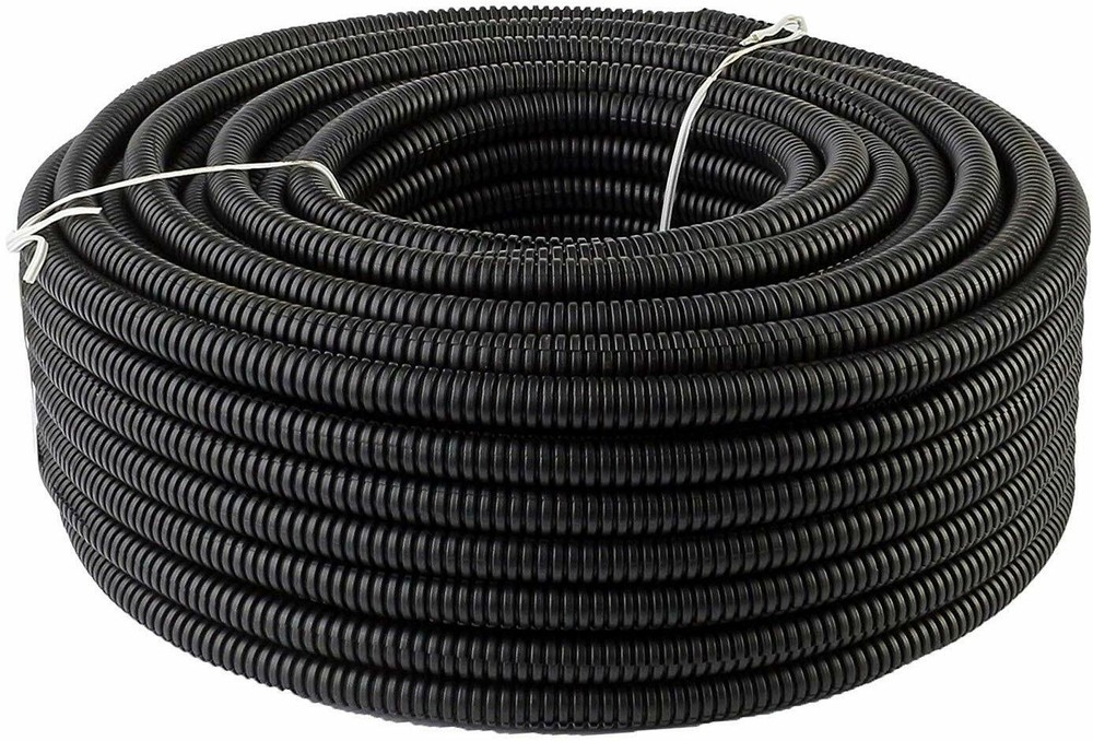 5 Ft 3/8″ Split Wire Loom Conduit Polyethylene Tubing Black Color Sleeve Tube RV