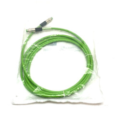 Beckhoff ZK1090-3131-0025 EtherCAT Double Ended Cordset M8 Male to M8 Male 2.5m