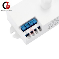 DC12-24V AC110-240V 5.8GHz Microwave Radar Sensor Body Motion HF Detector Switch