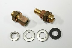 Burndy KCKF25 Split Bolt Connector Bulkhead Servit, #2 STR, 1/0 STR