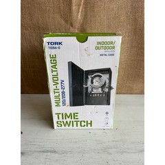 Tork 1109A-D Multi-Voltage 24-HR Mechanical Time Switch 120/208-277V Metal Case