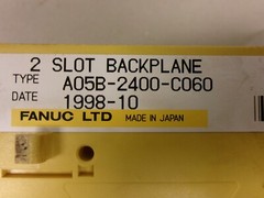 Fanuc A05B-2400-C060 2 Slot Backplane, Removed From a Good Working System.