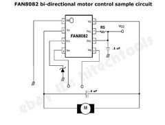 (Qty 5) Fairchild FAN8082 bi-directional DC motor driver