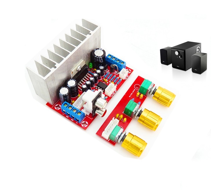 TDA7377 Power Amplifier 2.1 DIY kit 3 Channel Sound Audio AMP Board 12-18V