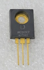 1PCS Vtg. Motorola MC7815CP Gold Three-Terminal Positive Voltage Regulator