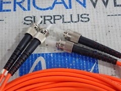 BLACK BOX CORP EFN110-005M-STST 5M FIBER OPTIC MULTIMODE PATCH CABLE *NEW*