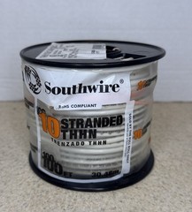 SouthWire THHN 10 AWG 100ft White Stranded CU Building Wire