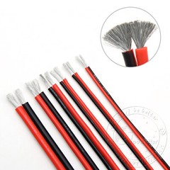 Twin 2-Core Flexible Silicone Cable 8/10/12/14/16/18/20/24/26AWG Wire Red-Black