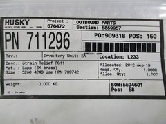 INDUSTRIAL SPARE 711296 STRAIN RELIEF NSMP