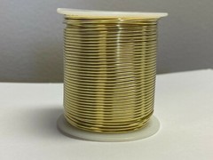 Yellow Brass Wire 14 Gauge 1 lb Spool (80 Feet) Diameter 0.064