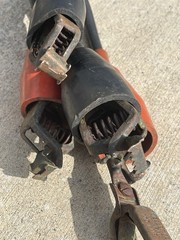 Vintage Mueller Electric Heavy Duty Jumper Cables Copper Clamps USA Made 22FT