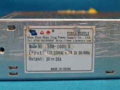 Shen Zhen Shan Jing S08-100S 5 S08100S5 Power Supply 5V 20A w/ Scratches