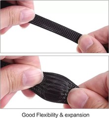 100ft – 1/2″ Expandable Braided Cable Sleeve – Wire Sleeving for Audio, Video