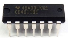5PCS CD4011BE CD4011 CMOS Quad 2-Input NAND Gate + Sockets