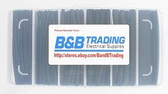 160 Pcs Pro-Kit 4″ Black Polyolefin 2:1 Halogen-Free Heat Shrink Tubing 6 Sizes