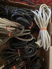 6.5 Lbs of 2 prong power cord different length & gauges mostly Used Over 18
