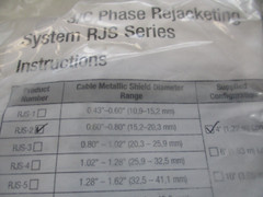 3M RJS-2-4 FT REJACKETING SLEEVE 10′ COIL, MATALLIC SHIELD DIAM RANG 0.60-0.80″