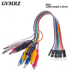 20MM 30MM 10Pin Double End Alligator Clips Crocodile Jumper Wire Test Lead Kit