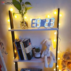 Fashion 3D LED Digital Clock Multifunction Electronic Clock Home Decoration New