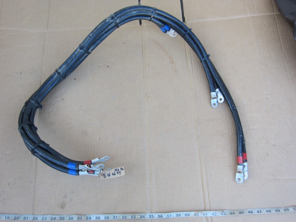 36″ 46″ 57″ 1/0 Copper Wire w Lug, Used