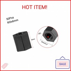 uxcell M3x6 Female-Female Hex Nylon PCB Motherboard Spacer Standoff for FPV Dron