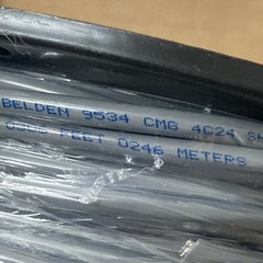 Belden 9534 24/4C Shielded EIA RS-232 Computer/Instrumentation Cable Gray 100FT