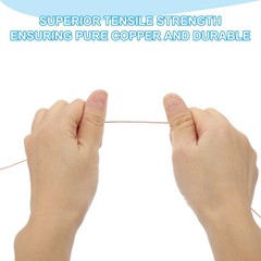 6 Inch Bare Copper Wire-Copper Grounding Lugs, 30 Pcs Cables with Lug