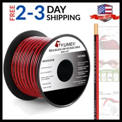 40FT 18 Gauge 2pin 2 Color Red Black Cable Hookup Electrical Wire LED Strips …