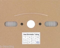 100 Ft 3/32″ ID (2.4mm) Clear Polyolefin 2:1 Heat Shrink Halogen-Free RoHS UL