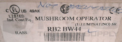 LOT OF 2 NEW SHAMROCKS CONTROLS RB2-BW44 MUSHROOM PUSH BUTTON RED