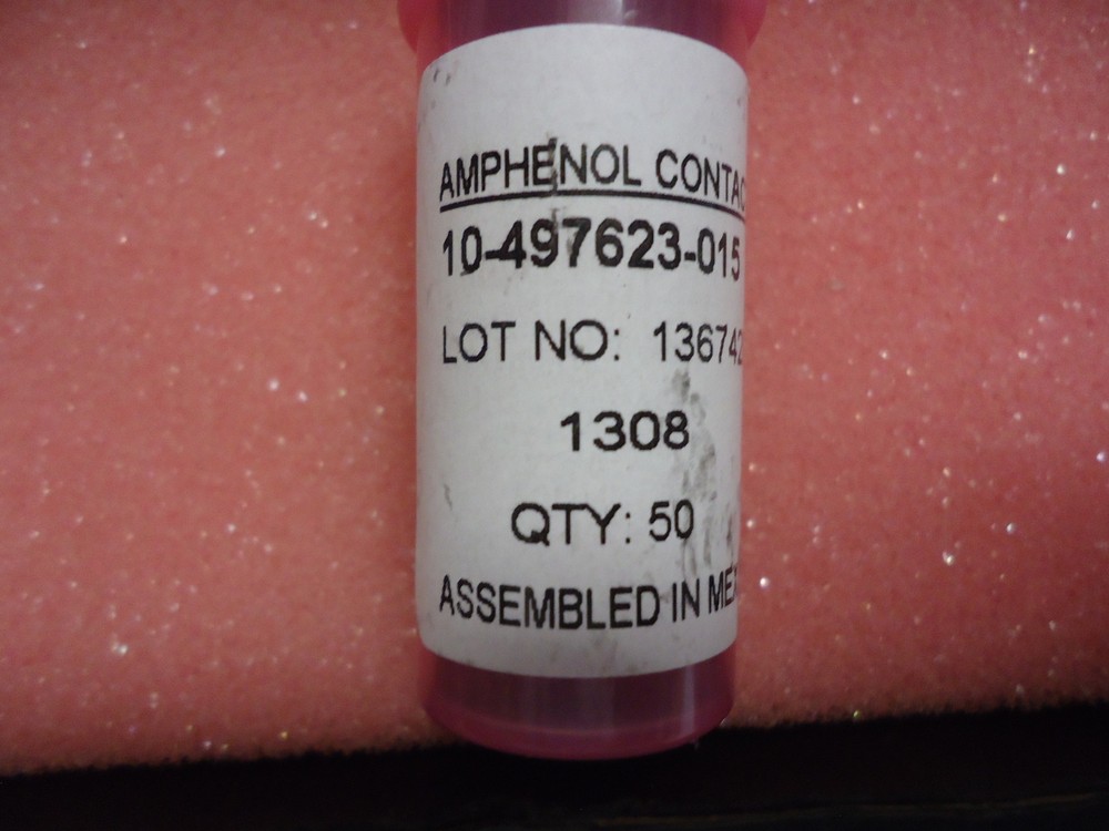 10-497623-015 Amphenol CIRCULAR MIL SPEC PC TAIL CONTACS Brand New! 1 Pack of 50
