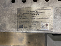 Sola MCR Mini/Micro Computer Regulator 63-62-176-8
